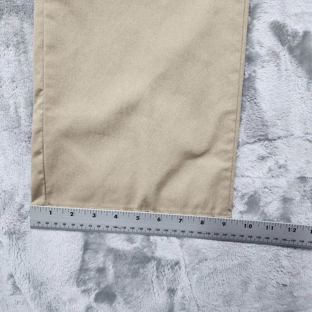 Dickies Pants‎ Womens 12P PETITE Tan Khaki Stretch Twill FLEX Relaxed Fit Skater